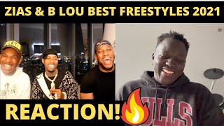 ZIAS & B Lou Best Freestyle Compilation REACTION!