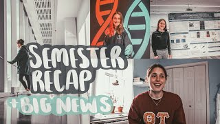 spring semester recap + big announcement || mini vlog