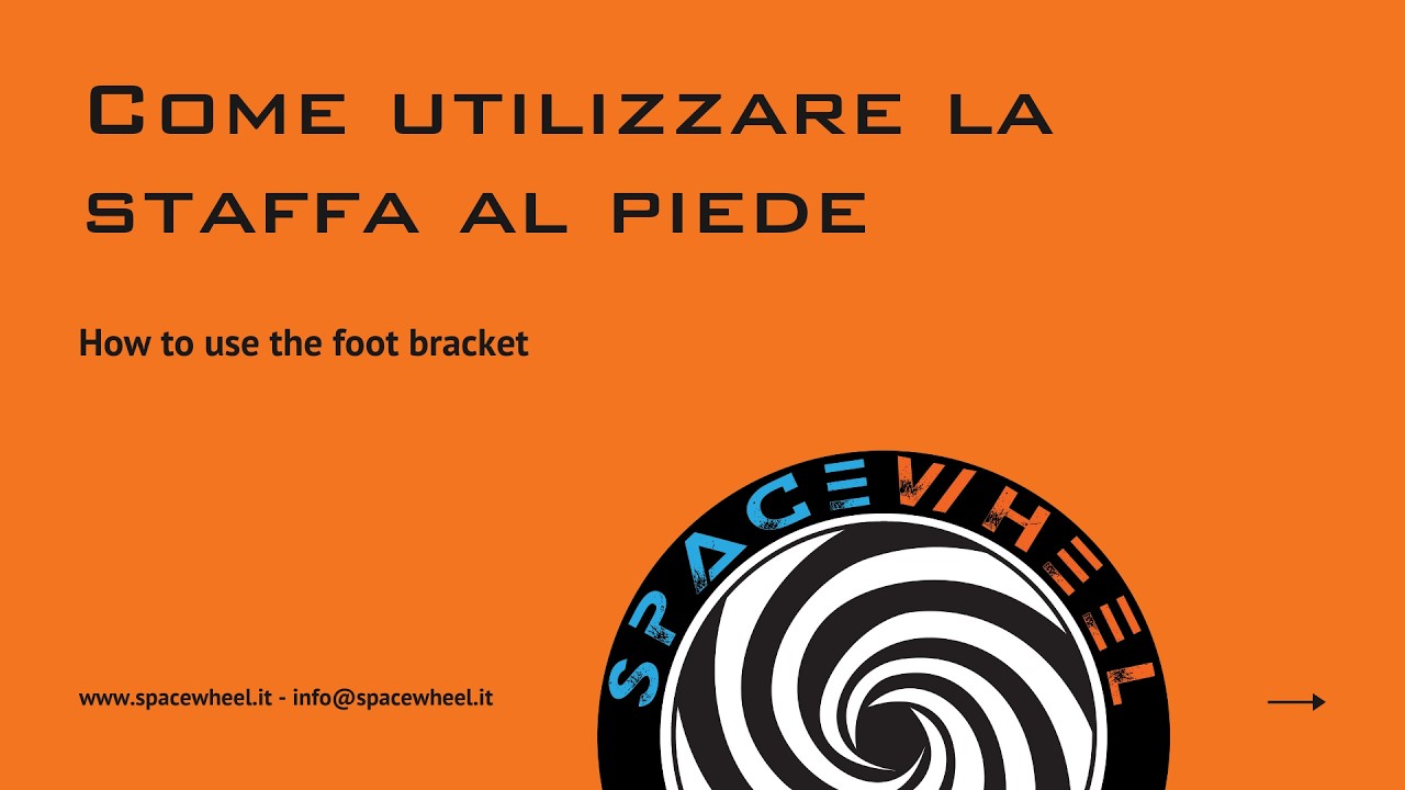 Come usare la staffa al piede - how tu use foot bracket