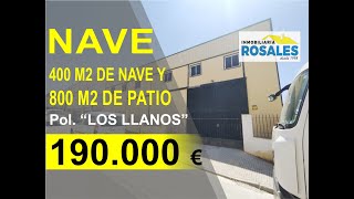 NAVE DE 400 M2 Y 800 M2 DE PATIO EN BAENA.