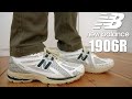 MY FAVORITE GR NEW BALANCE - NEW BALANCE 1906R WHITE GREEN CREAM REVIEW &amp; ON FEET