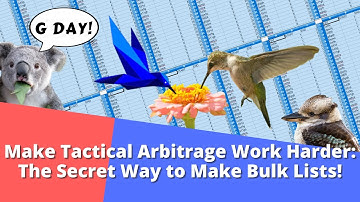 The Secret to get more out of Tactical Arbitrage with Special Bulk Lists.