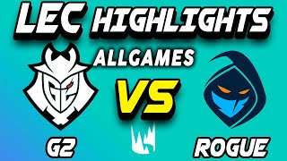 Rogue vs G2 Esports FINAL ALLGAMES highlights LEC Final Summer 2022 - LEAGUE OF LEGENDS | Español