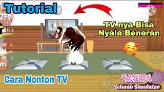 HOW TO WATCH TV IN SAKURA SCHOOL SIMULATOR 😘 | CAN STAY ON EVEN IF IT IS COVERED BY THE BODY 😍