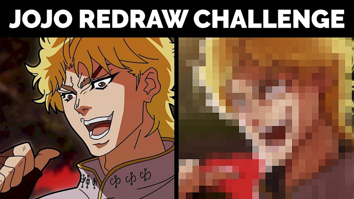 Ridisegno DIO BRANDO delle Bizzarre avventure di JOJO!