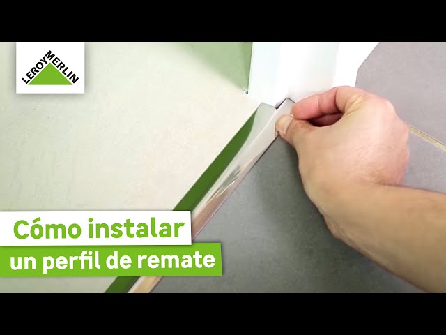 Cómo instalar un perfil de remate para suelo