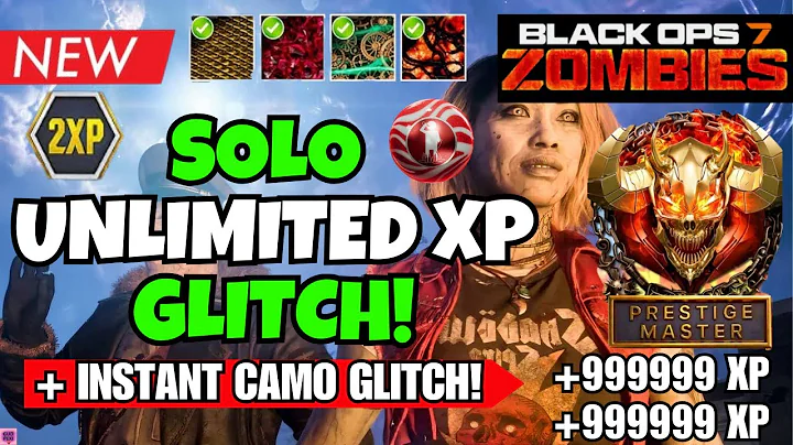 NEW BO7 SOLO UNLIMITED XP GLITCH! FAST LEVEL 1000 + INSTANT MASTERY CAMOS (BO7 ZOMBIES GLITCH)