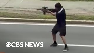 Video shows man shooting at random near three college campuses in Massachusetts