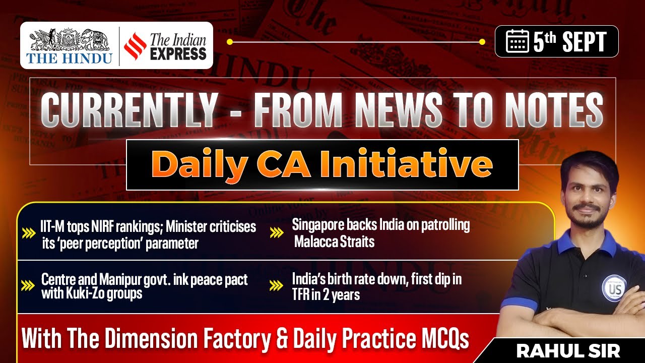 5th September 2025 | Daily Current Affairs for UPSC & State PCS Exams ...