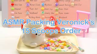 【Litebord Lucky Scoops】ASMR Packing Veronick's 15 Scoops Order.