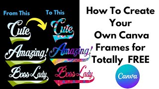 Make Canva Frames with All FREE Software ~ Totally FREE #beginners #pouidesigns #digitalproduct screenshot 2