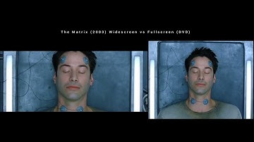 The Matrix Reloaded (2003) Widescreen vs Fullscreen (DVD) Neo in coma