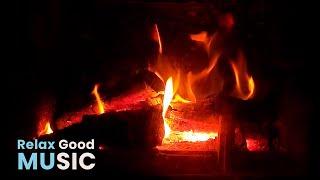 Calm music and soothing sounds of the fireplace for sleep. 4 hours of calm music for relaxation