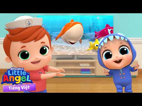 Trò chơi Baby Shark của Little Angel! 🦈 | Hoạt Hình Thiếu Nhi | Little Angel Tiếng Việt