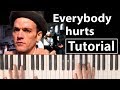 Como tocar "Everybody hurts" (R.E.M.) - Piano tutorial, partitura y Mp3