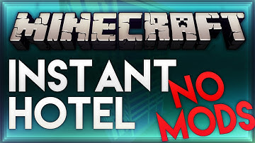 [Minecraft 1.8.9] "INSTANT HOTEL" Only One Command - NO MODS!