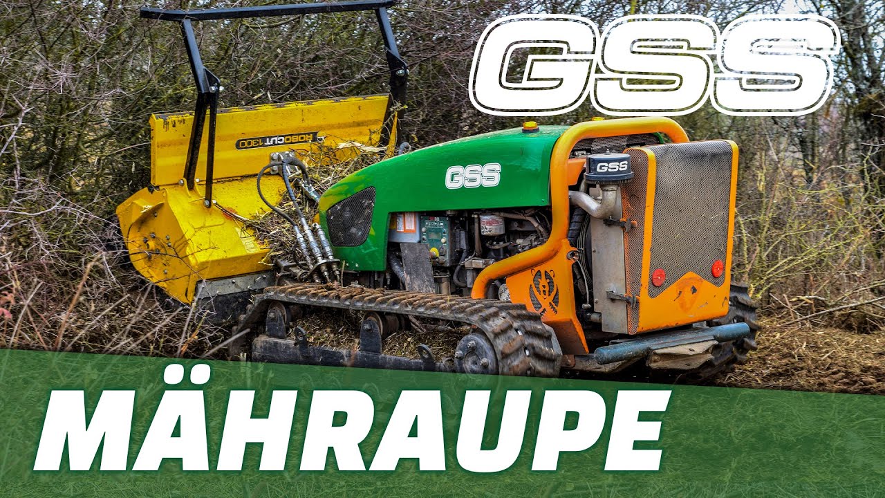 Mähraupe Green Climber LV500 mit Mulcher YouTube