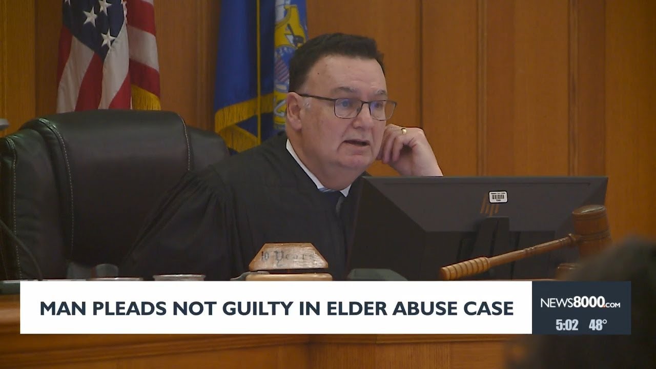 Man leads not guilty in elder abuse case - YouTube
