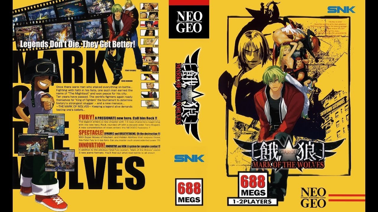 Garou Mark Of The Wolves Neo Geo Aes À VENDRE! - FR