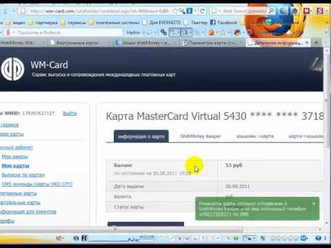 Виртуальная карта от WebMoney