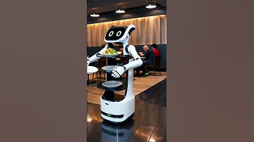 Check Out This Cool Robot Waiter! 😎 #robot #futuretech