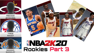 PART 3 Adding 2020 NBA Rookies in NBA2k20 Android Permanent (for v98 only)