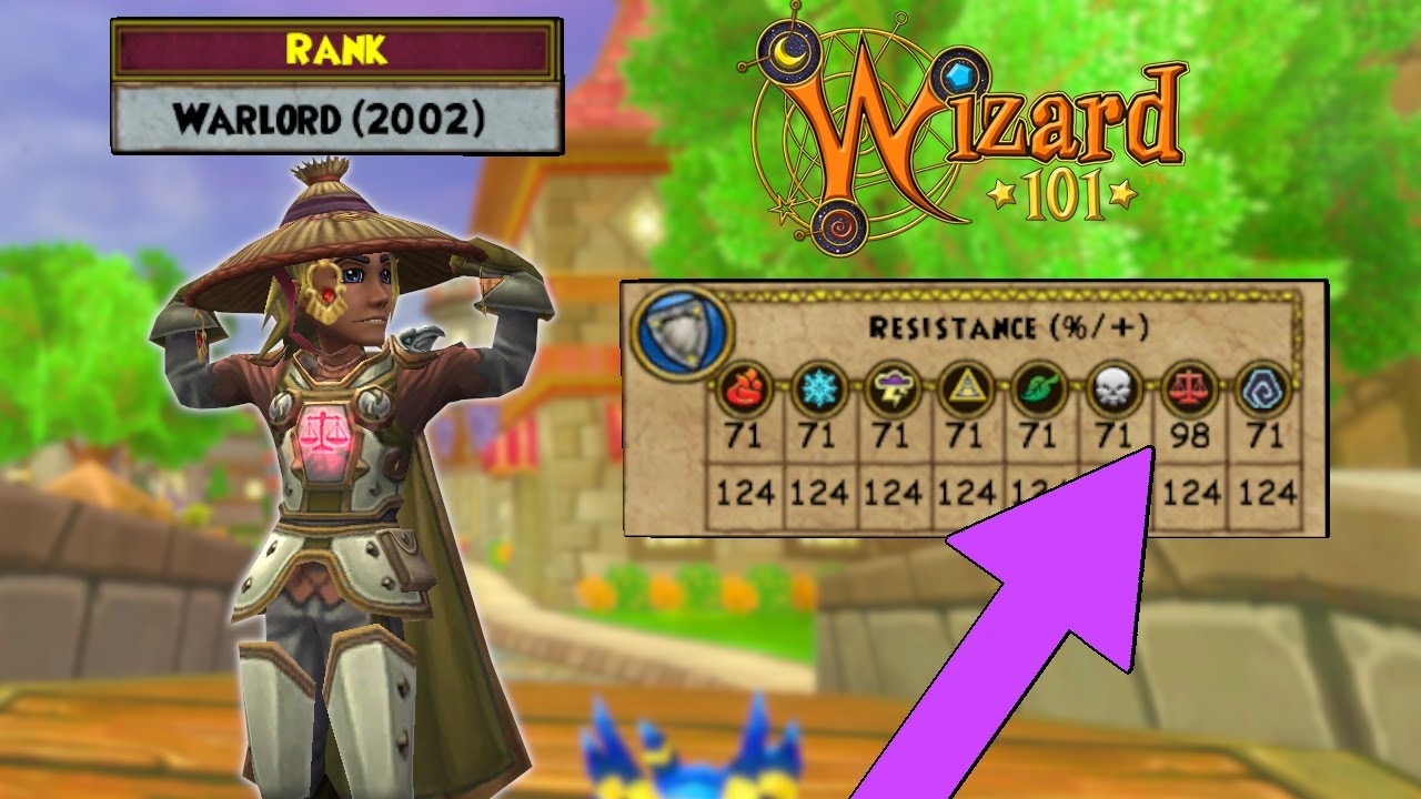Wizard101 Max Balance PvP The 98 Resist WARLORD Match QUEUE SNIPER