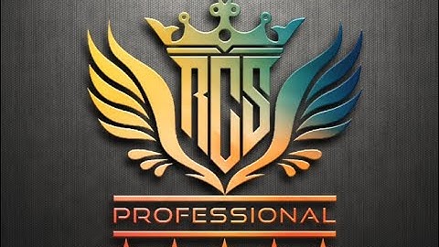 Professional 3 Letter Monogram Logo Design RCS With Wings -- Pixellab Tutorial