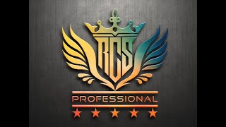 Professional 3 Letter Monogram Logo Design RCS With Wings -- Pixellab Tutorial
