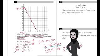Sat practice test 8 Question 11 module 1 Mathematics