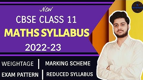 Cbse class 11 syllabus 2022-23 / cbse class 11 math syllabus / class 11 syllabus 2022 / class 11