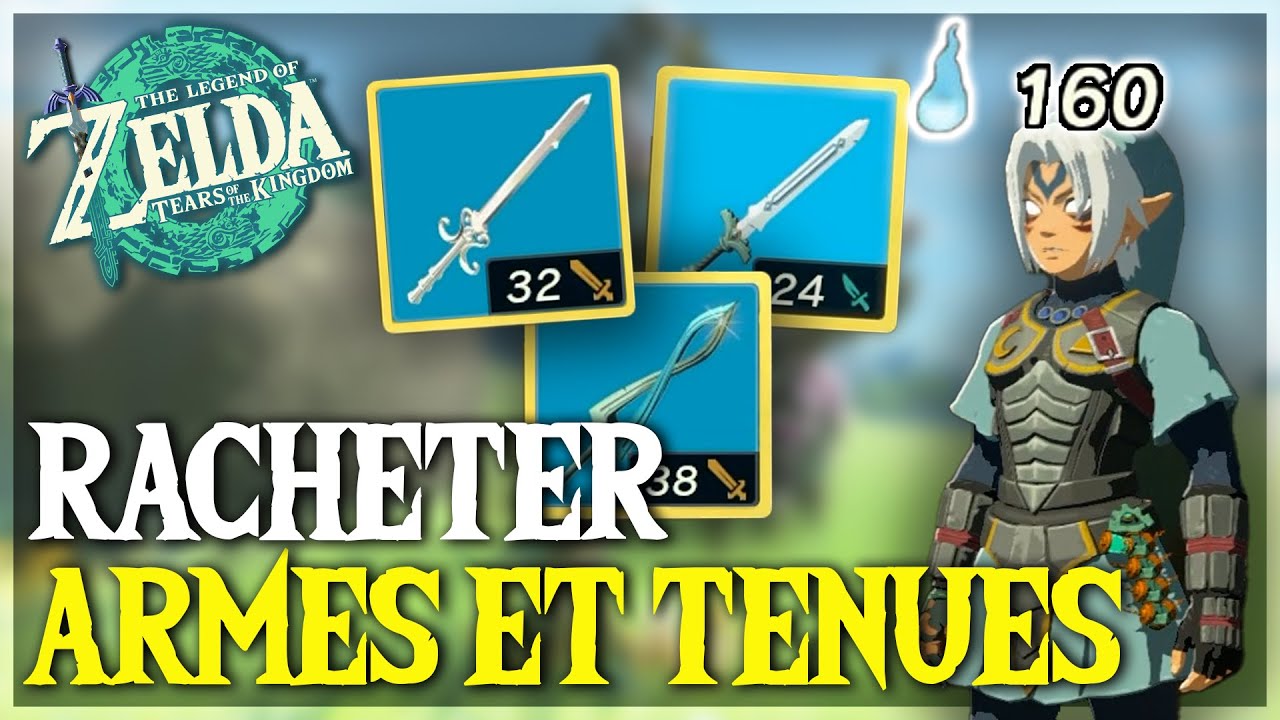 Comment RACHETER ses ARMES et TENUES dans Zelda Tears of the Kingdom