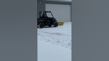 Amazing UTV attachment snow plow in action. #snowplow. #snow. #utv. #wintersnow. #snowblower