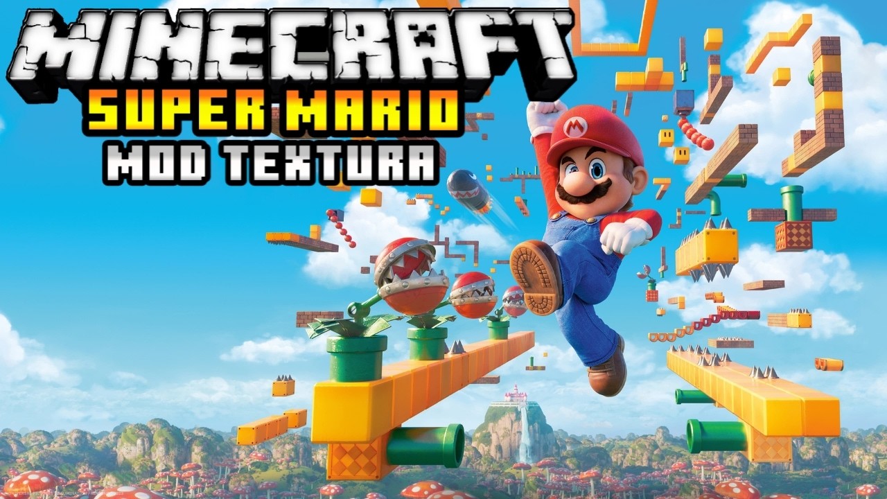 MOD Y TEXTURA DE SUPER MARIO BROS EN MINECRAFT PE 1.21 - MOD de ...