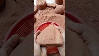 Asmr _ Soft  red dirt dry floor crumbling satisfying video