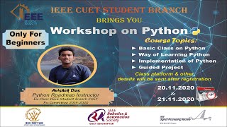Famous Workshop day-01- Workshop On Python - A Complete Introduction Profile