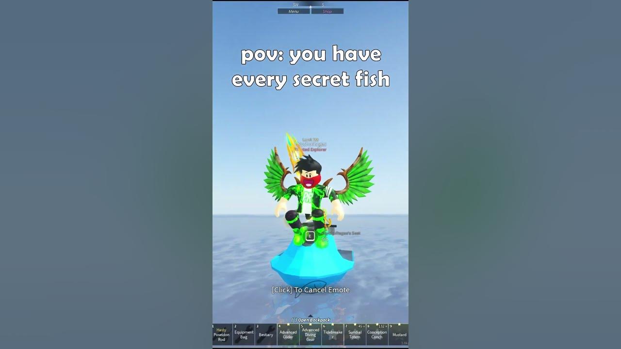 you have every secret fish in fisch #fisch #roblox #robloxshorts