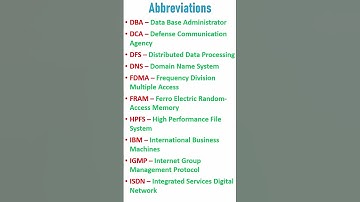Abbreviations in computer #computer #computerknowledge #computerawareness #competitiveexams
