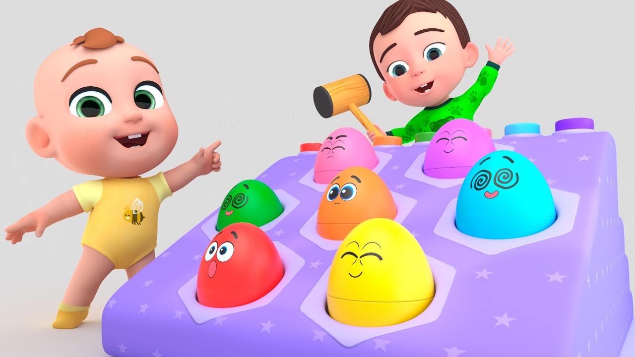 What’s Inside the Rainbow Surprise Eggs? | Lalafun Nursery Rhymes & Kids Songs