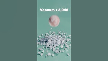 Marble + Marble 💎🌀 Vacuum Collision in Blender. Satisfying 3D Simulation#3danimation #satisfying