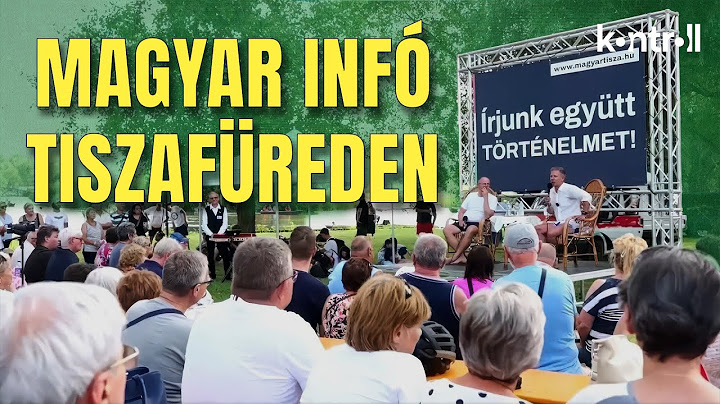 ÉLŐ: Magyar Péter fóruma a Tisza-tó megkerülése után