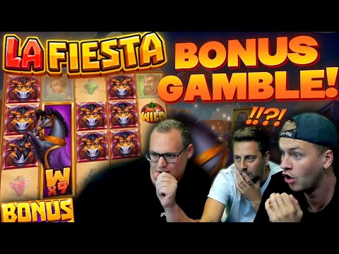 Bonus Gamble on La Fiesta Slot! (Mega Win)