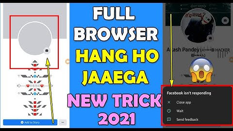 Hang Overload Your Account With New Trick / Symbol - (Browser Not Responding) | Overload Trick 2021