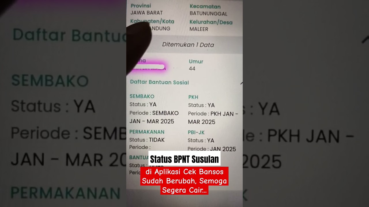 Status BPNT Susulan di Aplikasi Cek Bansos Sudah Berubah, Semoga Cepat Cair... 