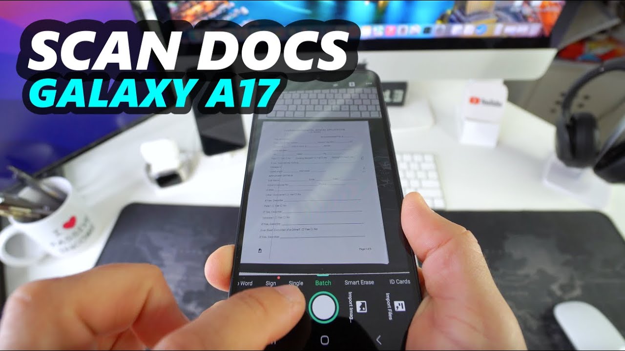 How To Scan Documents to PDF | Samsung Galaxy A17 - YouTube