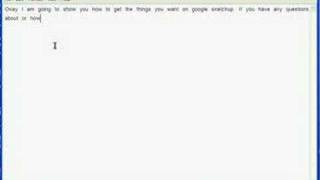 Google Sketchup HELP!