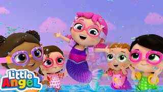 Little Princess Mermaid Adventure! | Jill's Playtime | Little Angel Kids Songs \& Nursery Rhymes