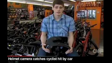 Helmet Cam Cyclist in Accident With Car - Tachyon XC Micro on CNN