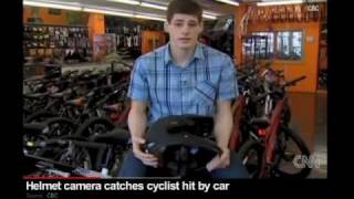 Helmet Cam Cyclist in Accident With Car - Tachyon XC Micro on CNN
