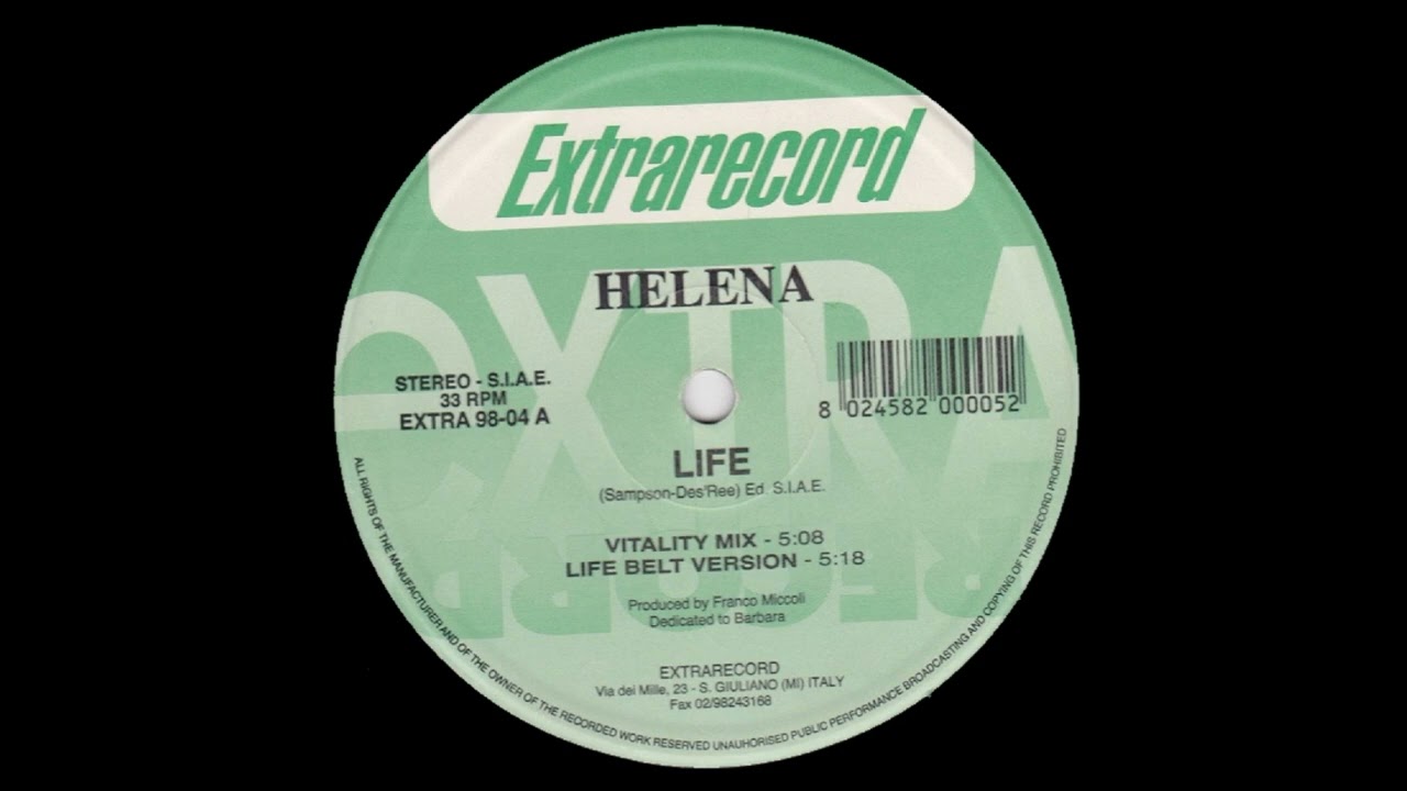 TAKE MY LIFE／HELENA哀愁EURO MANIAX! Helena - Life (Vitality Mix) ‪@djheyonline‬ 🔥 - YouTube